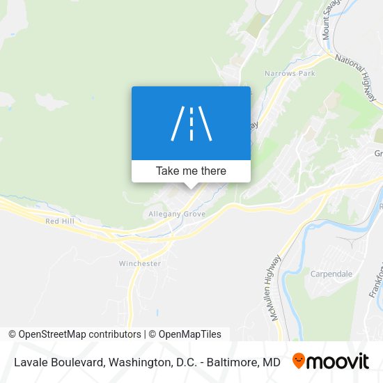 Lavale Boulevard map