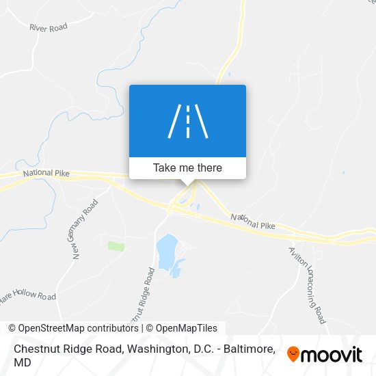 Chestnut Ridge Road map