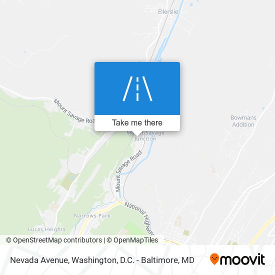 Nevada Avenue map