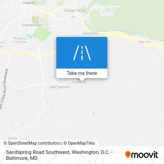 Sandspring Road Southwest map