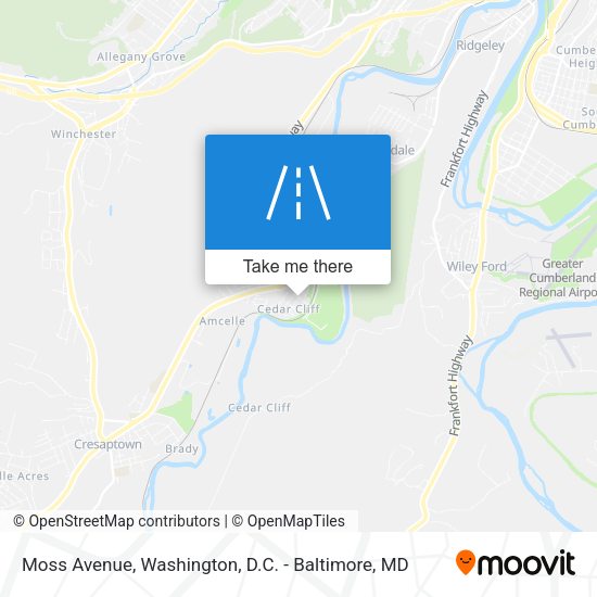 Moss Avenue map