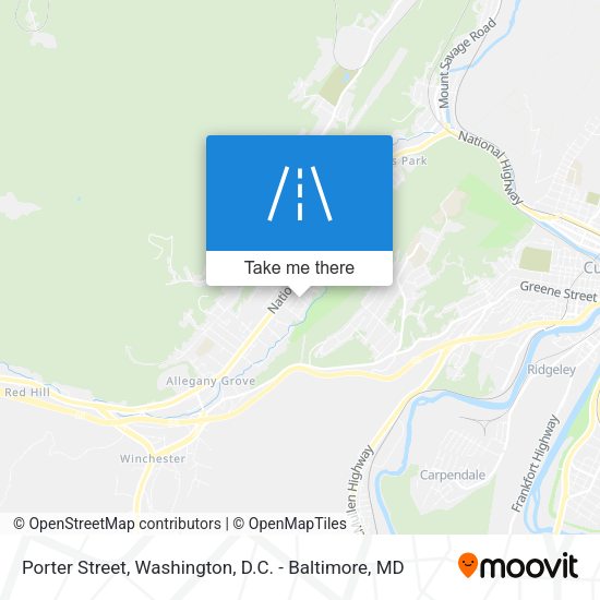 Mapa de Porter Street