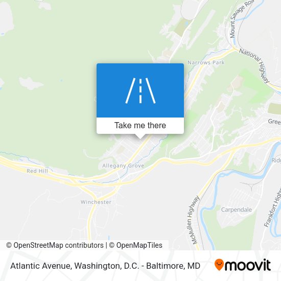 Atlantic Avenue map