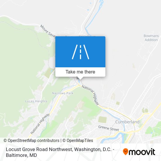 Locust Grove Road Northwest map