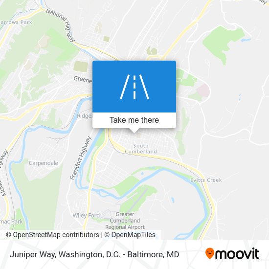 Juniper Way map