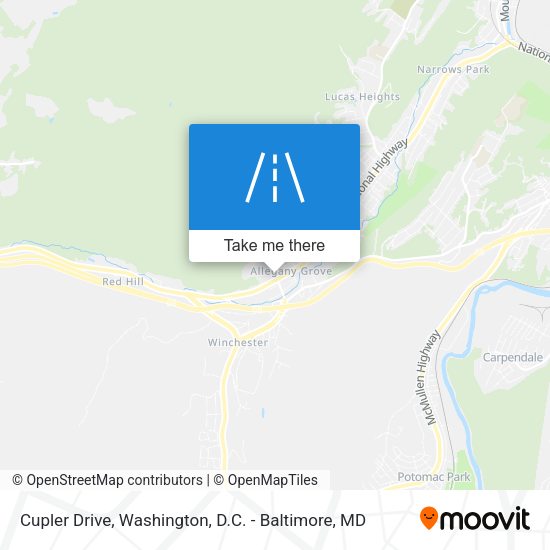 Cupler Drive map