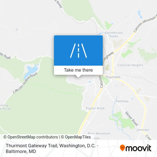 Mapa de Thurmont Gateway Trail