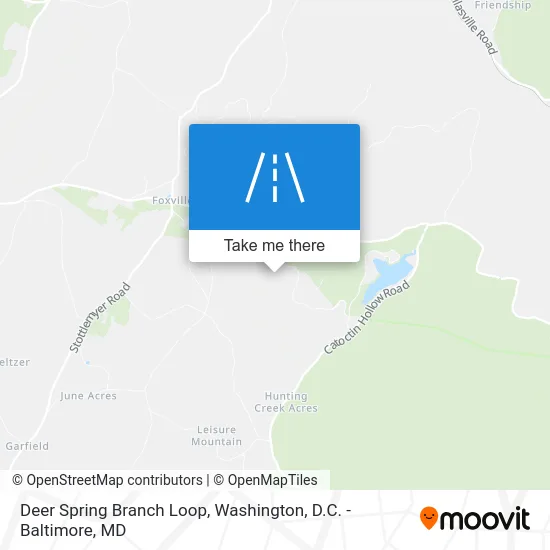 Deer Spring Branch Loop map