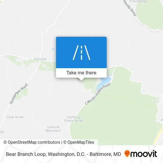 Bear Branch Loop map