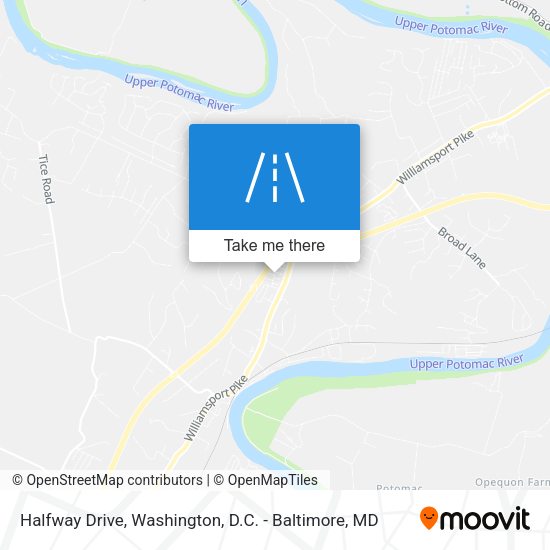 Halfway Drive map
