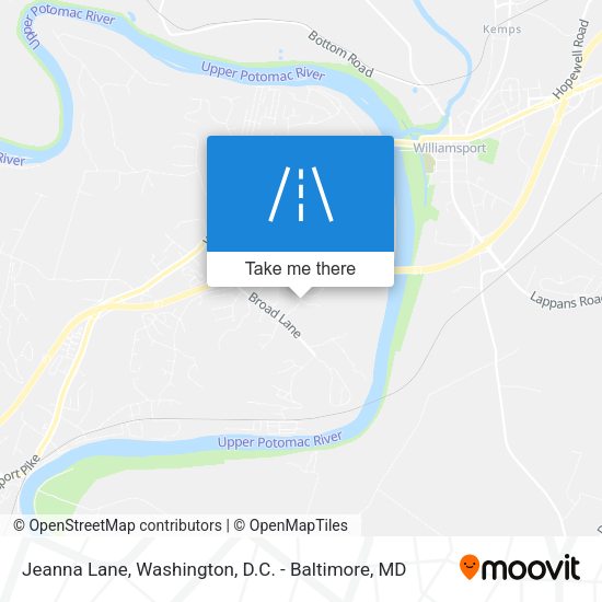 Jeanna Lane map