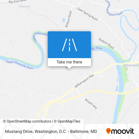 Mustang Drive map