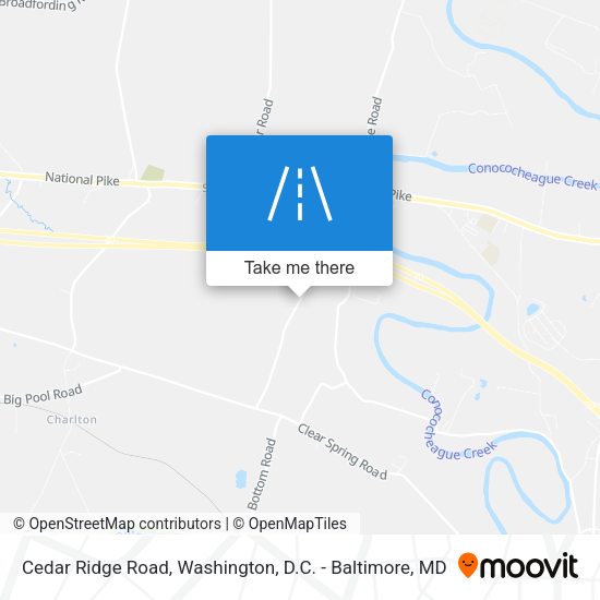 Mapa de Cedar Ridge Road
