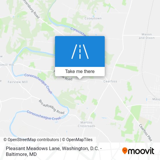 Mapa de Pleasant Meadows Lane