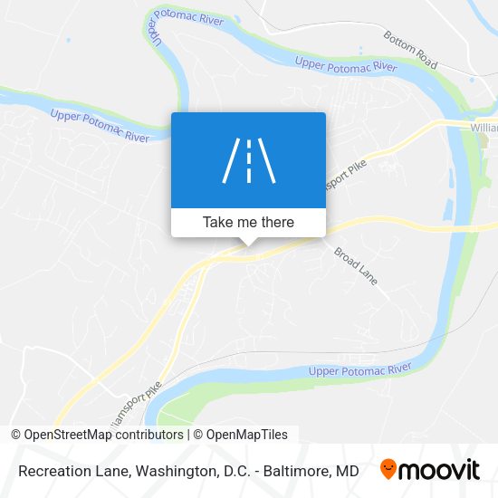 Recreation Lane map
