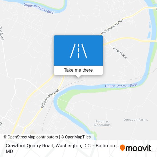 Crawford Quarry Road map