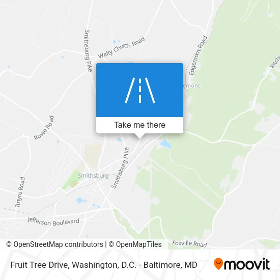 Fruit Tree Drive map