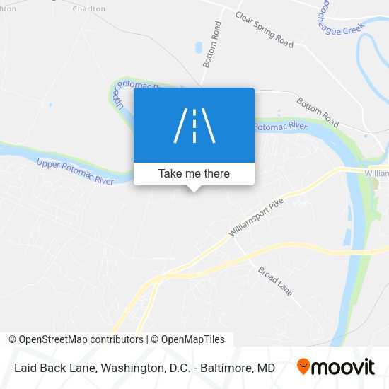 Laid Back Lane map