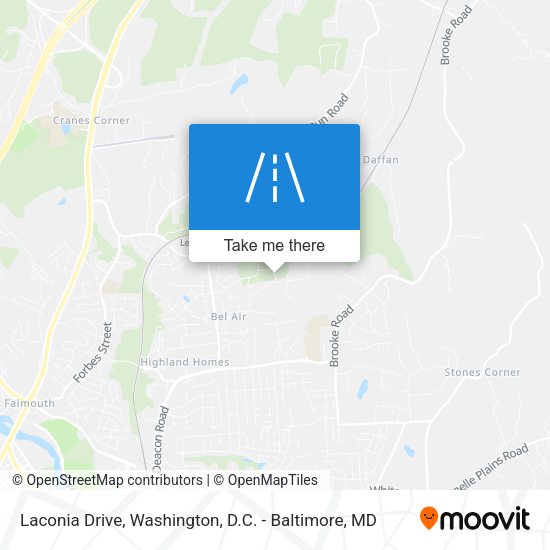 Mapa de Laconia Drive