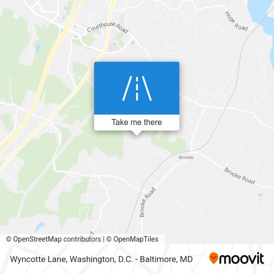 Wyncotte Lane map