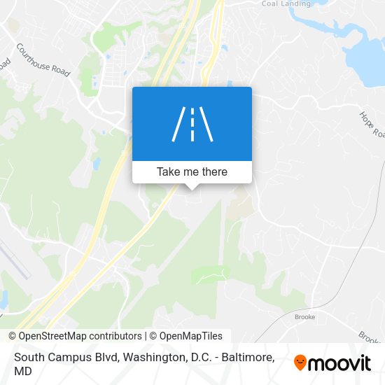 South Campus Blvd map