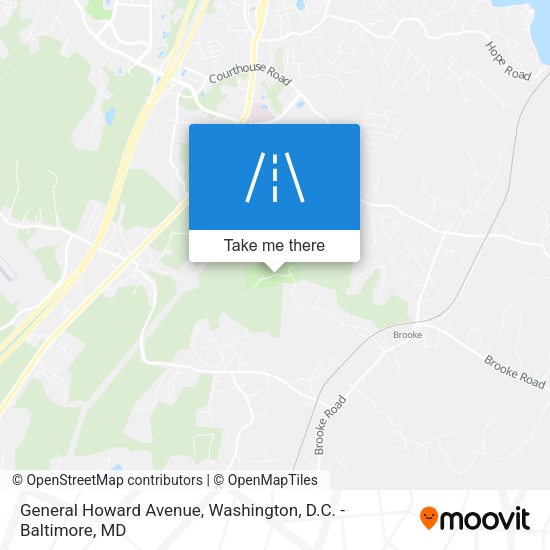 Mapa de General Howard Avenue