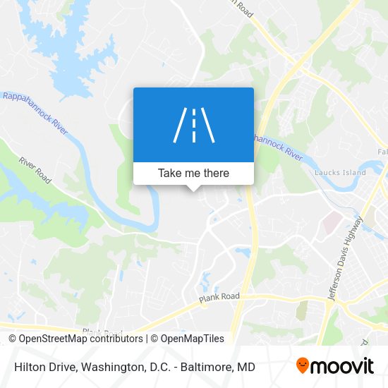 Mapa de Hilton Drive