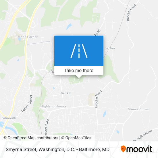 Smyrna Street map