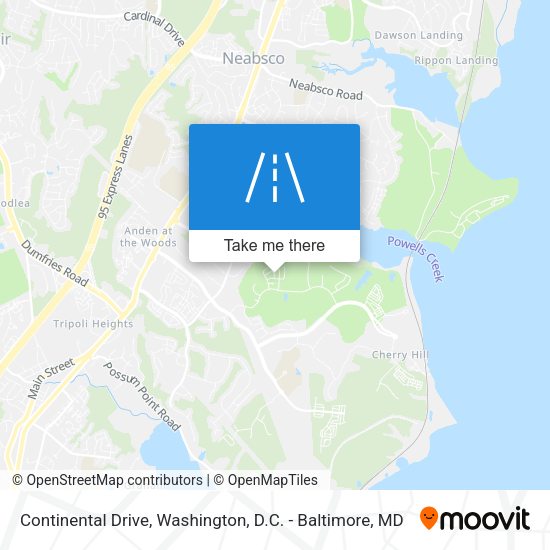 Mapa de Continental Drive