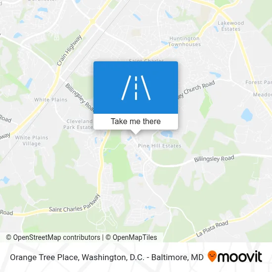 Orange Tree Place map