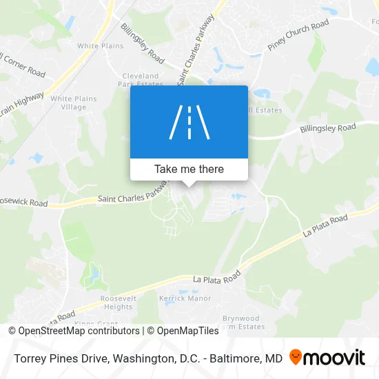 Torrey Pines Drive map