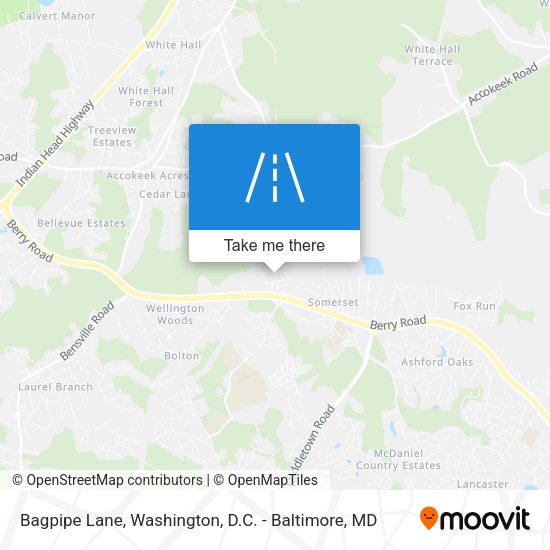 Bagpipe Lane map