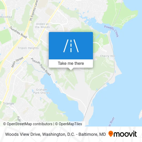 Woods View Drive map