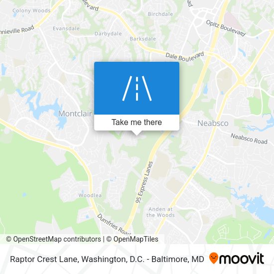 Mapa de Raptor Crest Lane