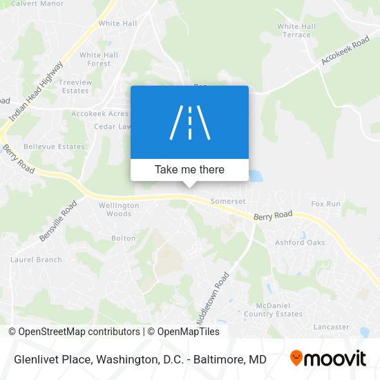 Glenlivet Place map