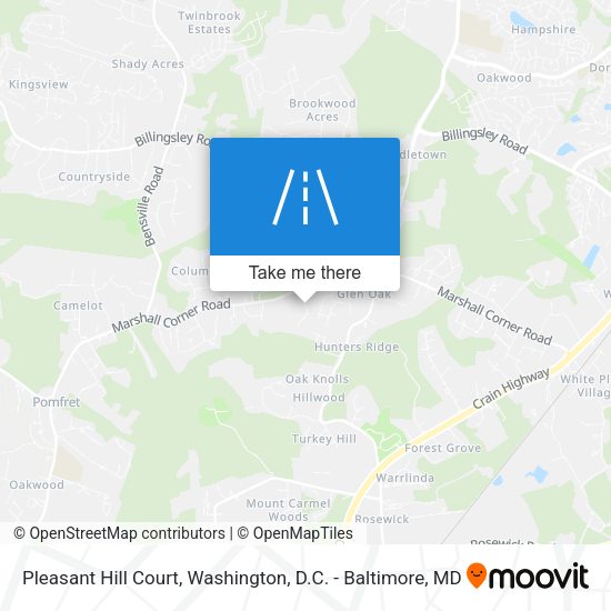 Pleasant Hill Court map
