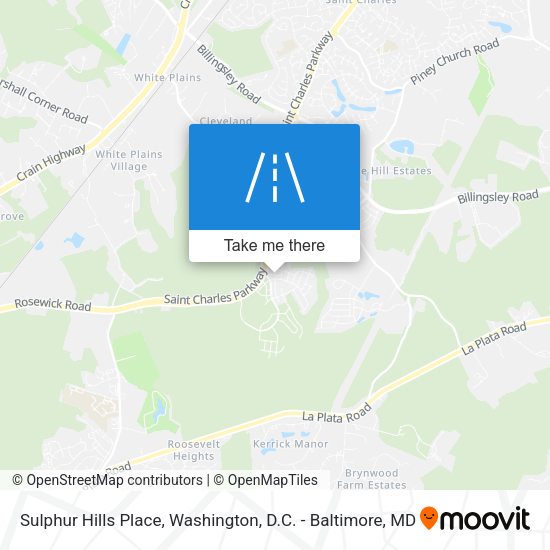 Sulphur Hills Place map