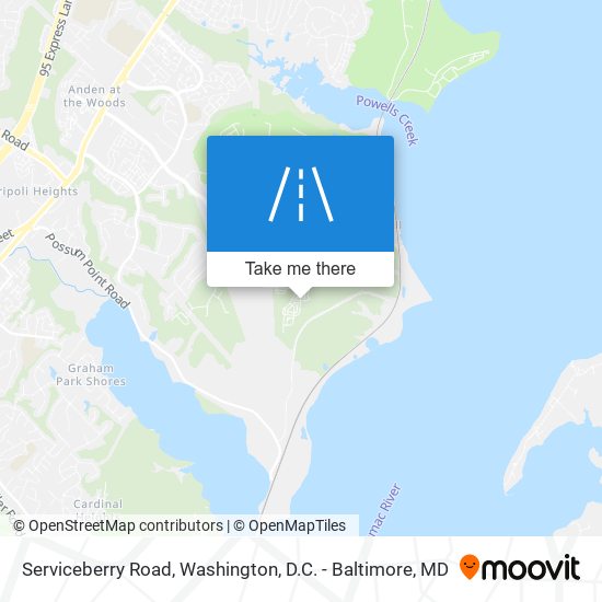 Mapa de Serviceberry Road