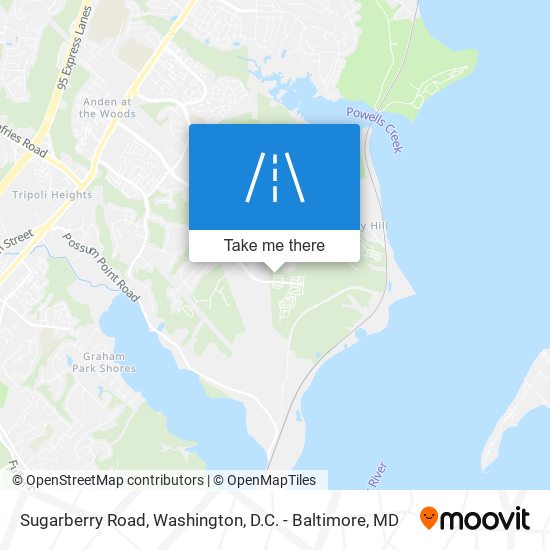 Sugarberry Road map