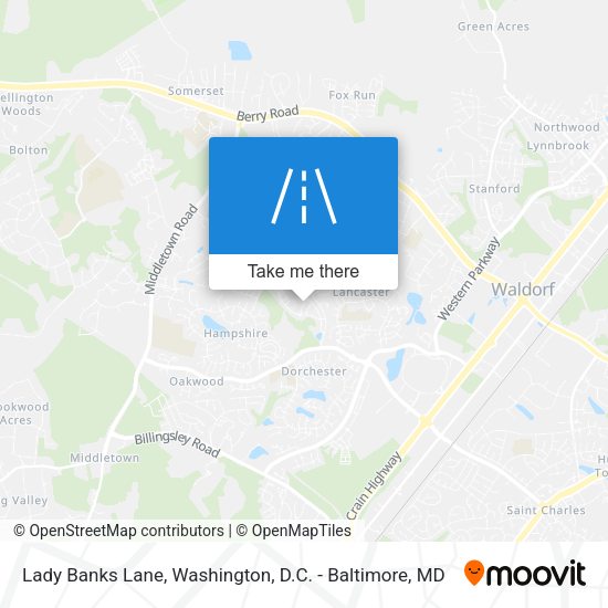 Lady Banks Lane map
