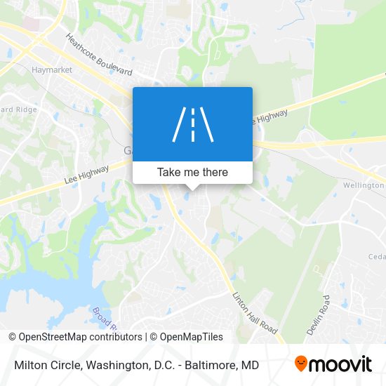Milton Circle map