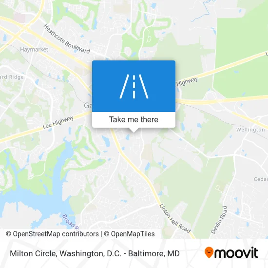 Milton Circle map