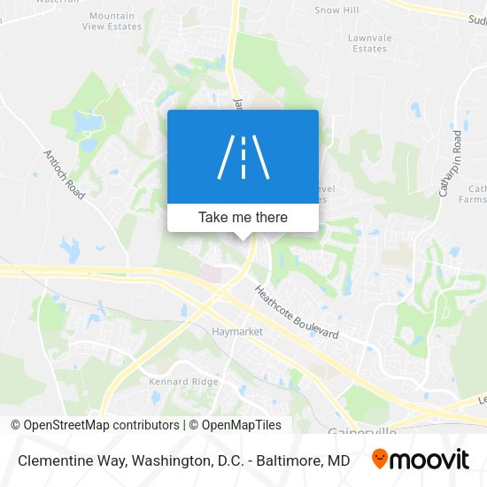 Clementine Way map