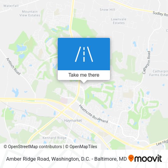 Amber Ridge Road map