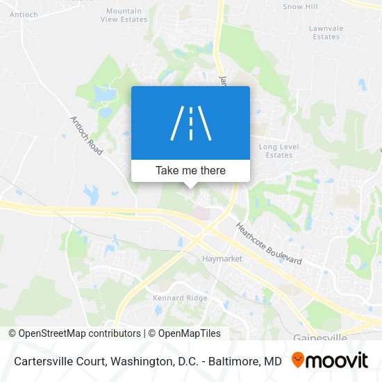 Mapa de Cartersville Court
