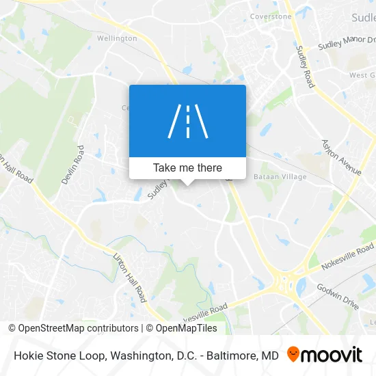 Hokie Stone Loop map