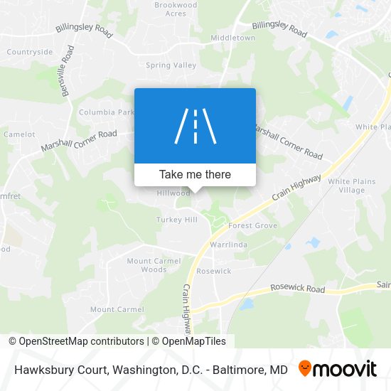 Hawksbury Court map
