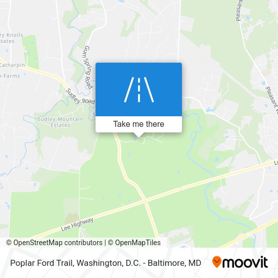 Poplar Ford Trail map