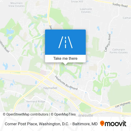 Corner Post Place map