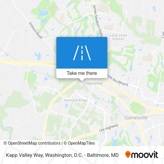 Mapa de Kapp Valley Way